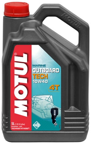 Моторное масло MOTUL Outboard Tech 4T 10W-40, 4л