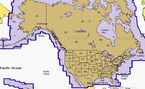 Карта Navionics NI US & Canada США и Канада