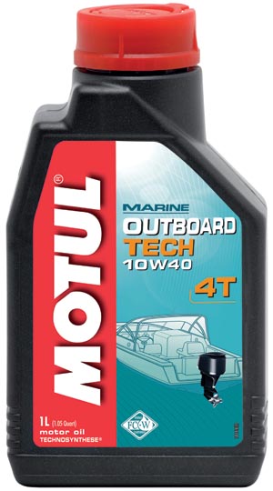 Моторное масло MOTUL Outboard Tech 4T 10W-40, 1л