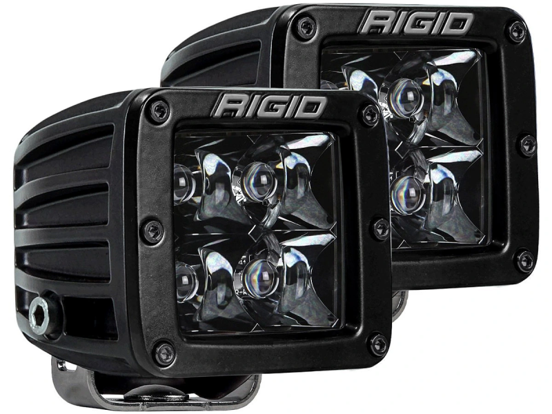 RIGID D-серия PRO (4 светодиода) — Дальний свет (пара) Midnight Edition на катере — пример установки, Рыбанутые.РФ