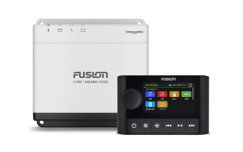 Fusion Apollo™ MS-WB675 Hideaway Marine Head Unit