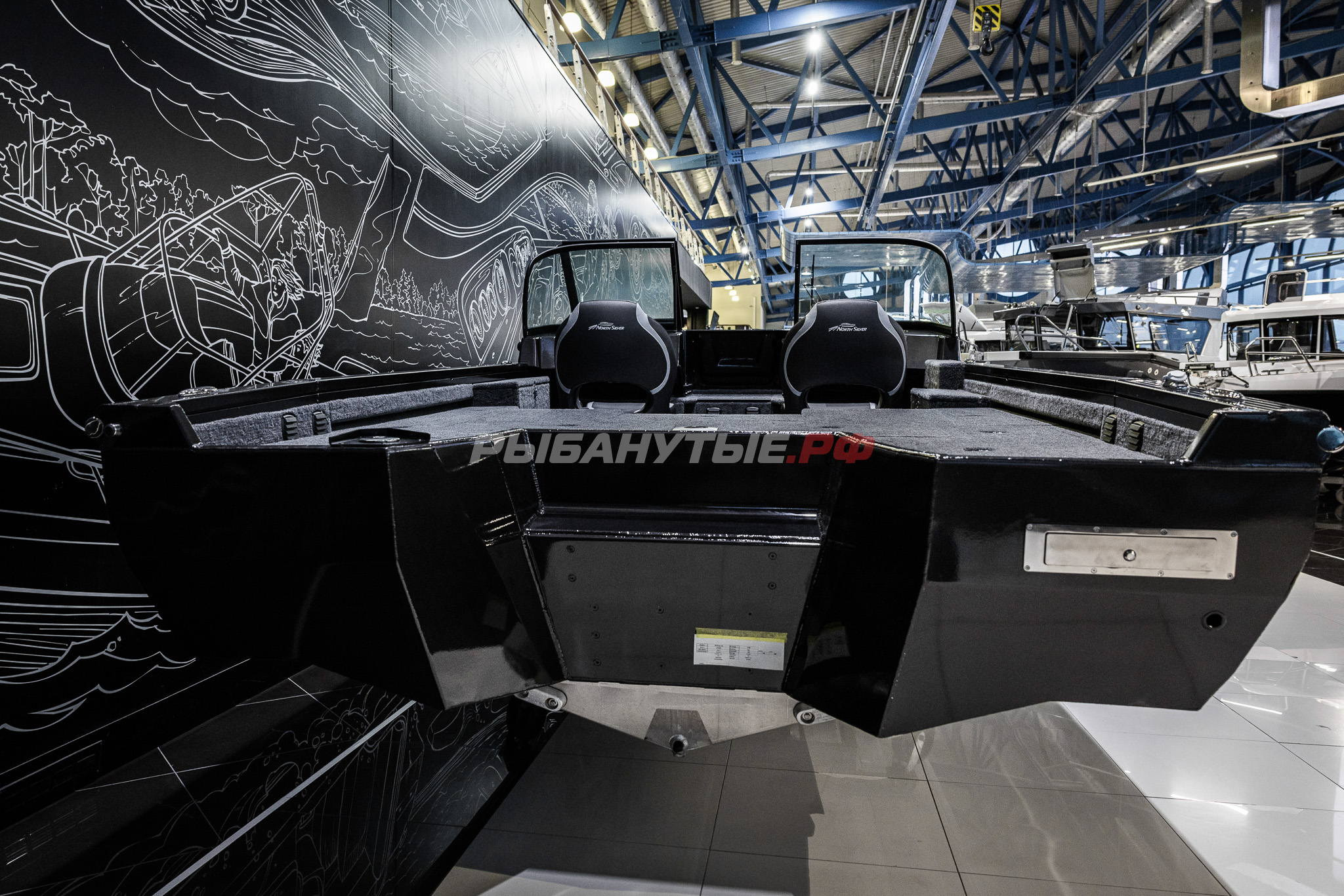 NorthSilver 700M Fish Sport на катере — пример установки, Рыбанутые.РФ