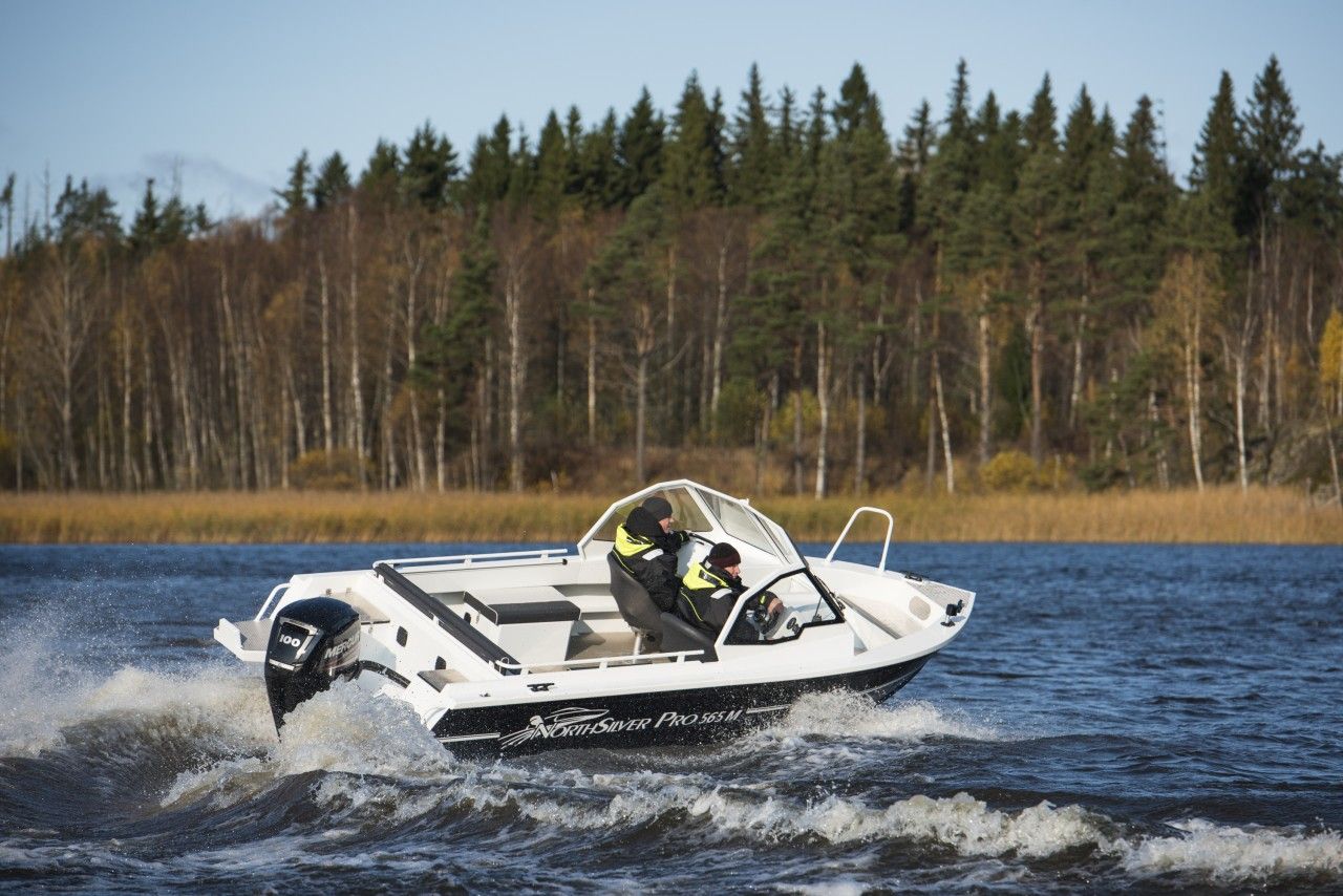 NorthSilver PRO 565 M на катере — пример установки, Рыбанутые.РФ
