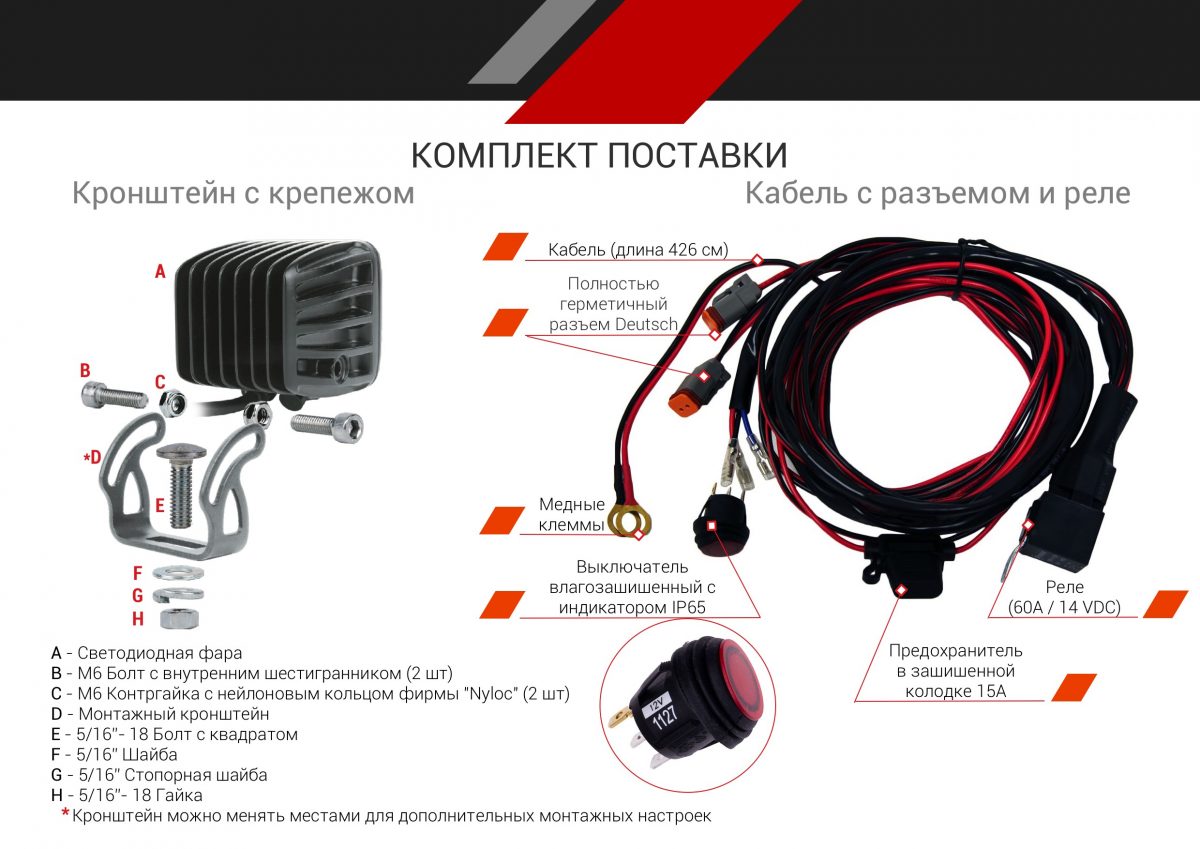 RIGID D-SS Серия PRO (7 светодиодов) Ближний свет (пара) на катере — пример установки, Рыбанутые.РФ