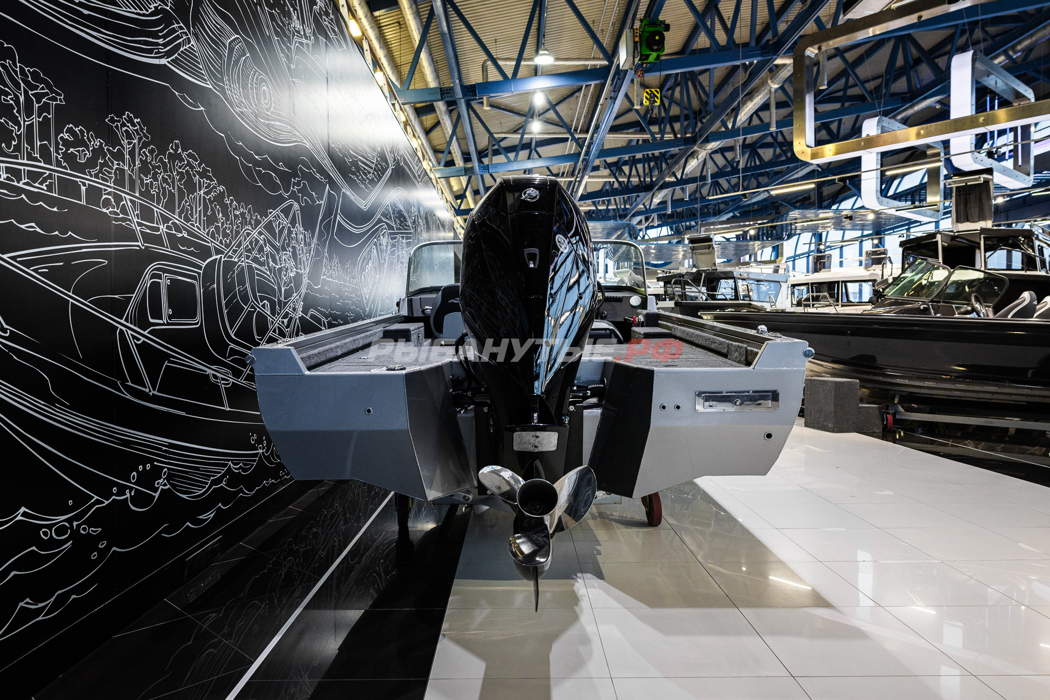 NorthSilver 650M Fish Sport на катере — пример установки, Рыбанутые.РФ
