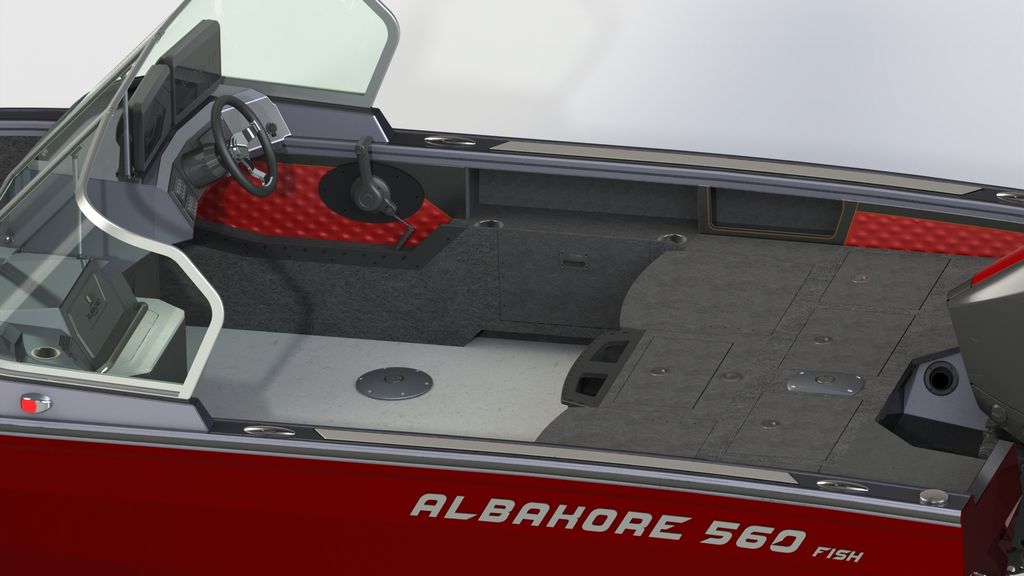 Albakore 560 Fish на катере — пример установки, Рыбанутые.РФ