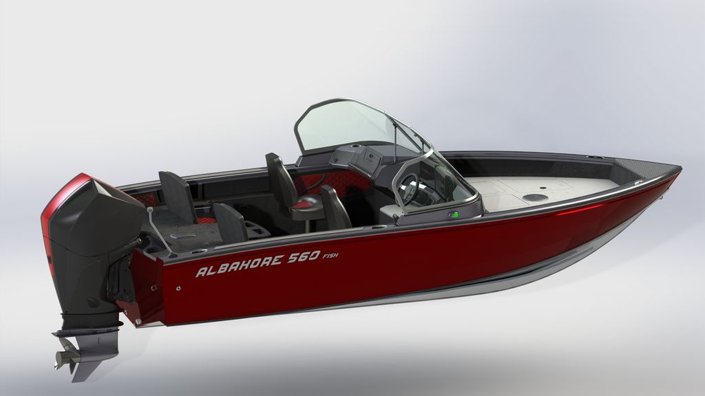 Albakore 560 Fish на катере — пример установки, Рыбанутые.РФ