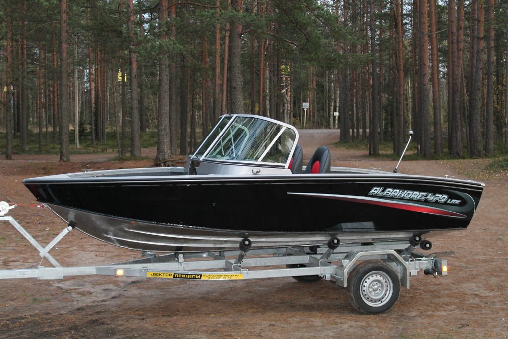 Albakore 470 fish Lite на катере — пример установки, Рыбанутые.РФ