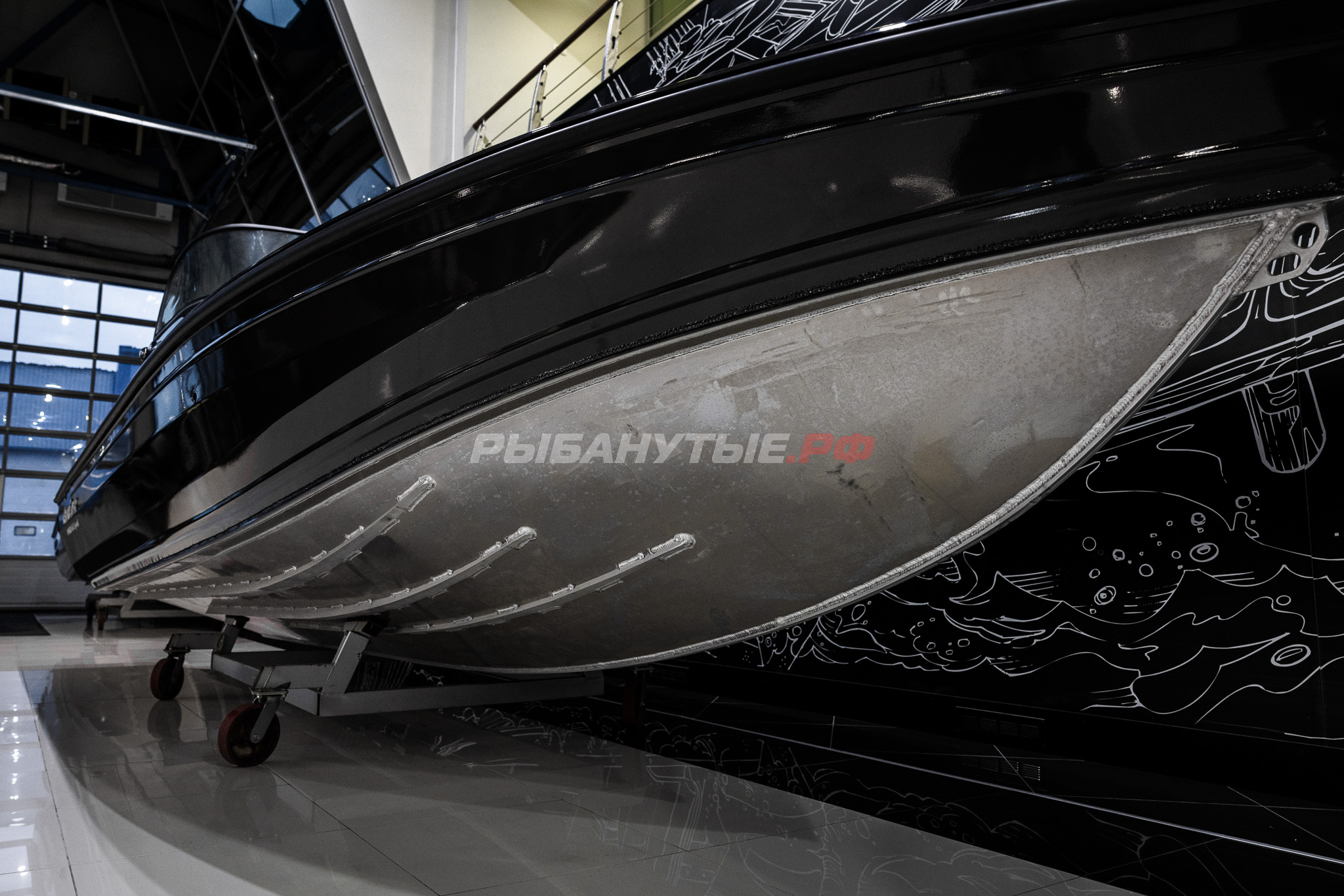 NorthSilver 700M Fish Sport на катере — пример установки, Рыбанутые.РФ