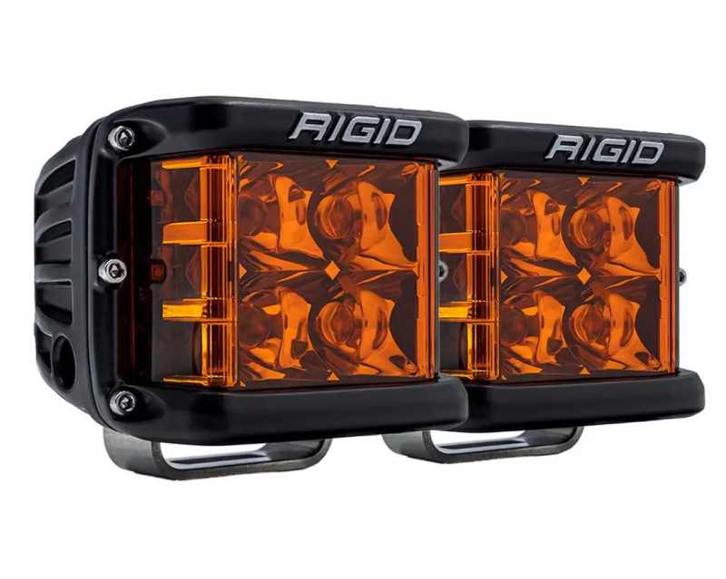 RIGID D-SS Серия PRO (7 светодиодов) Янтарный дальний свет (пара) на катере — пример установки, Рыбанутые.РФ
