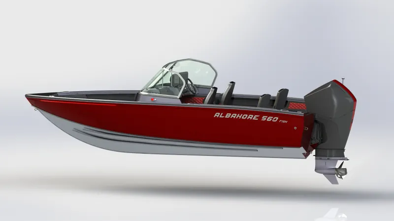 Albakore 560 Fish на катере — пример установки, Рыбанутые.РФ