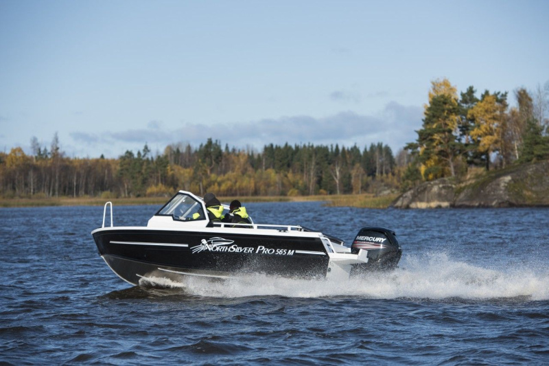 NorthSilver PRO 565 M на катере — пример установки, Рыбанутые.РФ