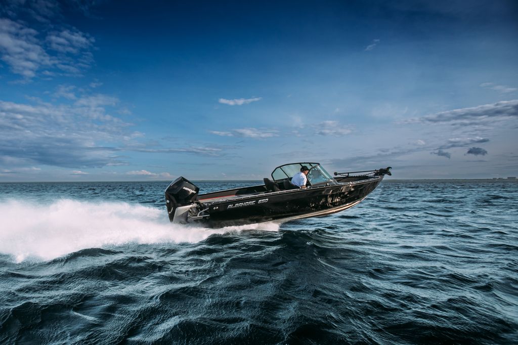 Albakore 650 Fish на катере — пример установки, Рыбанутые.РФ