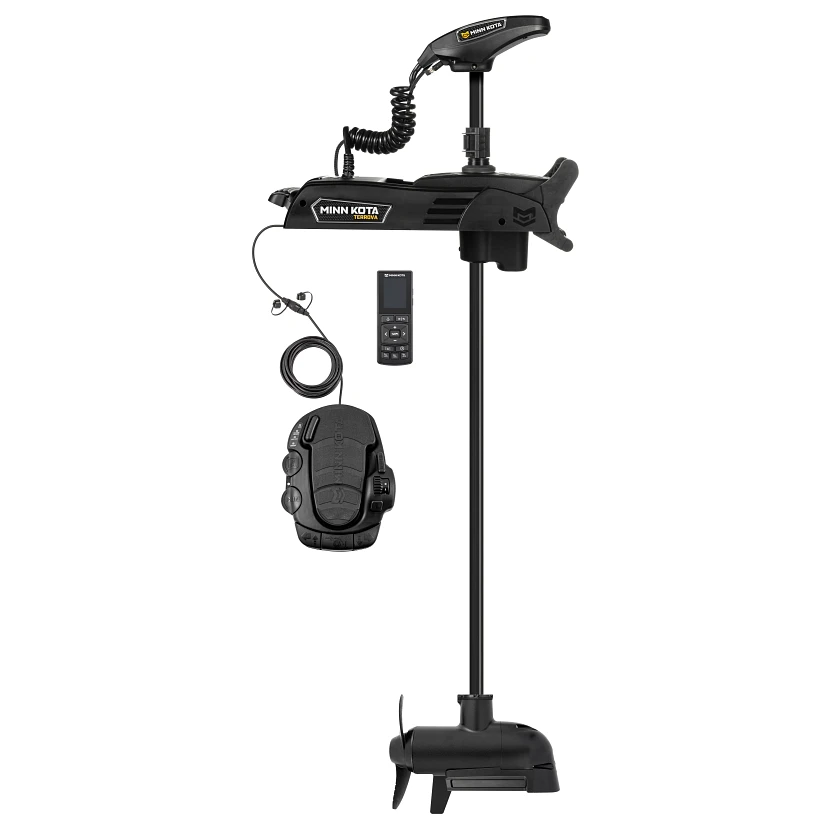 Minn Kota Terrova QUEST 90/115 lb. Thrust, 60" Shaft, MEGA Side Imaging, Wireless Remote на катере — пример установки, Рыбанутые.РФ