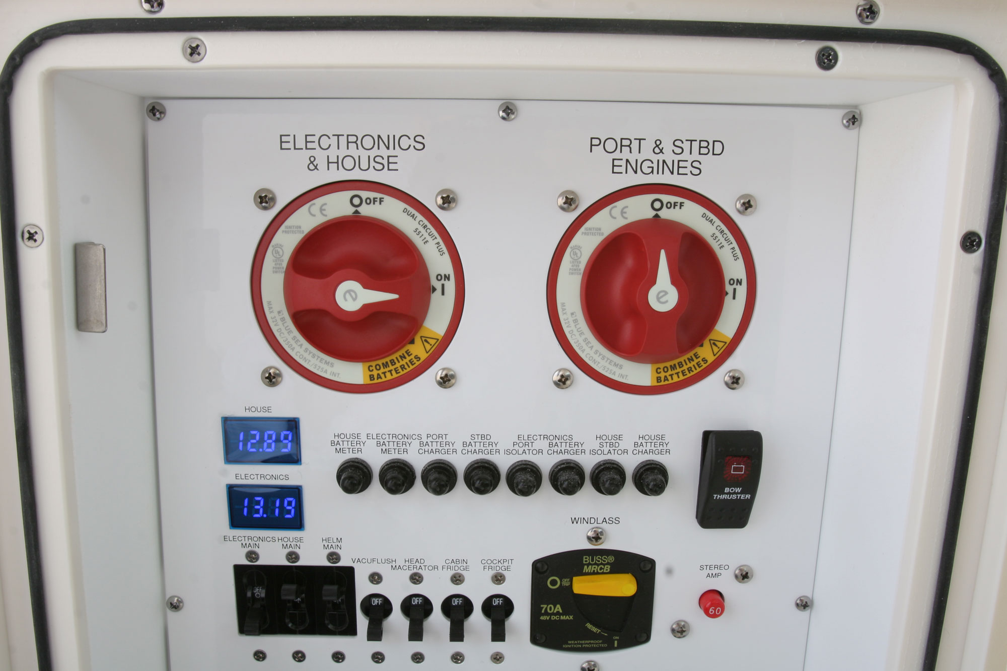 BlueSea e-Series Dual Circuit Plus™ Battery Switch 5511e
