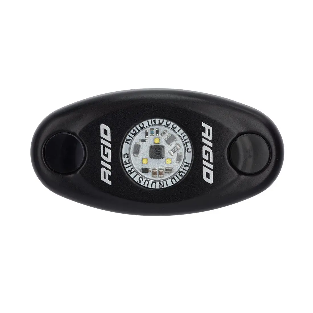 RIGID Rock Light Kit- Холодный белый цвет свечения (4 модуля) на катере — пример установки, Рыбанутые.РФ