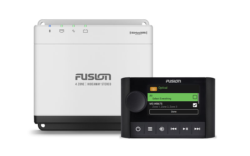 Fusion Apollo™ MS-WB675 Hideaway Marine Head Unit