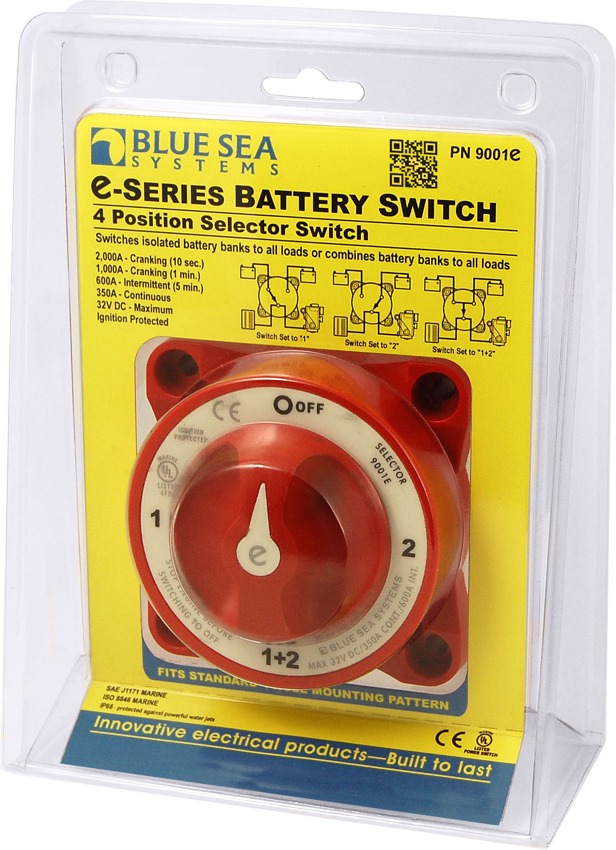 BlueSea e-Series Selector Battery Switch 9001e