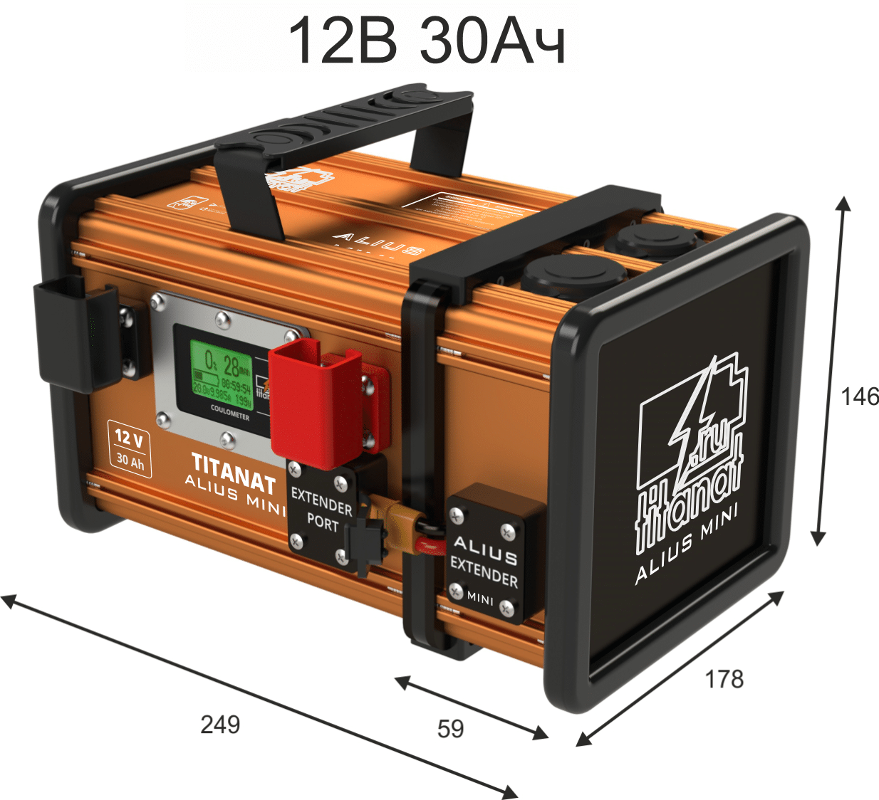 Аккумулятор Titanat 12V 30Ah LiFePO4 ALIUS MINI на катере — пример установки, Рыбанутые.РФ