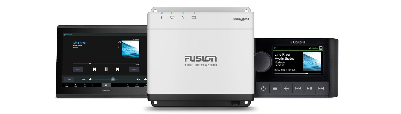 Fusion Apollo™ MS-WB675 Hideaway Marine Head Unit
