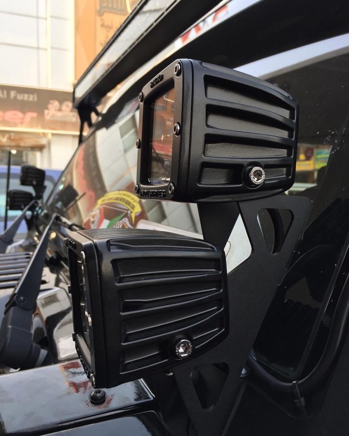 RIGID D-серия PRO (6 светодиодов) — Водительский свет (пара) на катере — пример установки, Рыбанутые.РФ