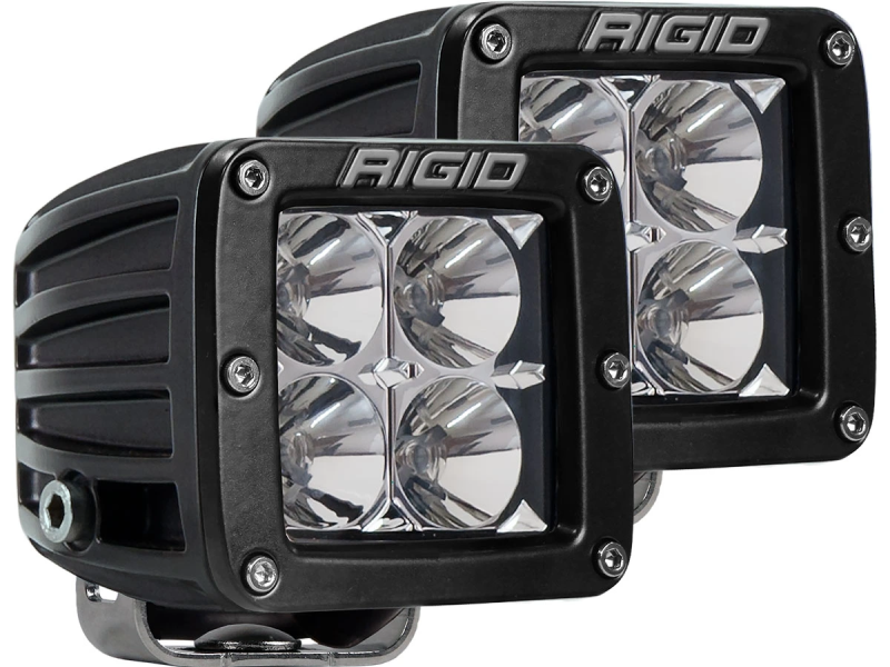 RIGID D-серия PRO (4 светодиода) — Ближний свет (пара) на катере — пример установки, Рыбанутые.РФ