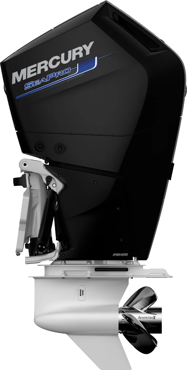 Mercury FourStroke F200hp SeaPro 3.4L V6 на катере — пример установки, Рыбанутые.РФ