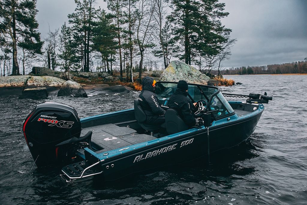 Albakore 500 fish на катере — пример установки, Рыбанутые.РФ