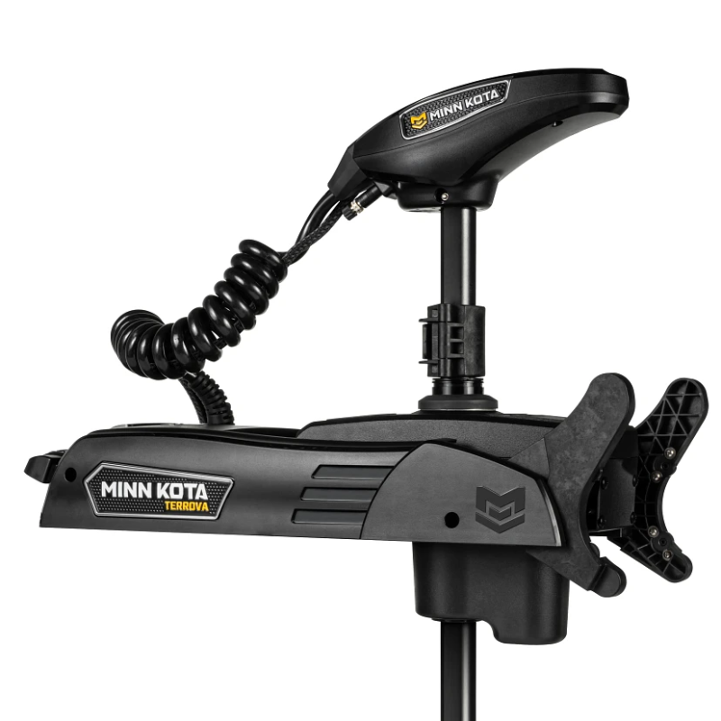 Minn Kota Terrova QUEST 90/115 lb. Thrust, 72" Shaft, Dual Spectrum CHIRP Sonar, Wireless Remote на катере — пример установки, Рыбанутые.РФ
