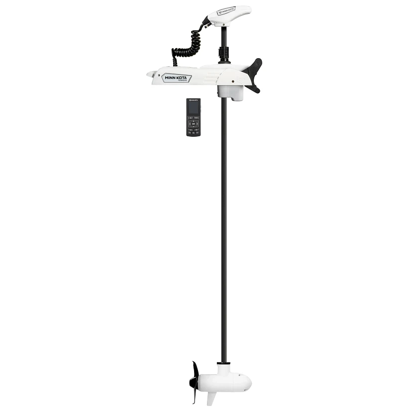 Minn Kota Riptide Terrova QUEST 90/115 lb. Thrust, 87" Shaft, Wireless Remote, White на катере — пример установки, Рыбанутые.РФ