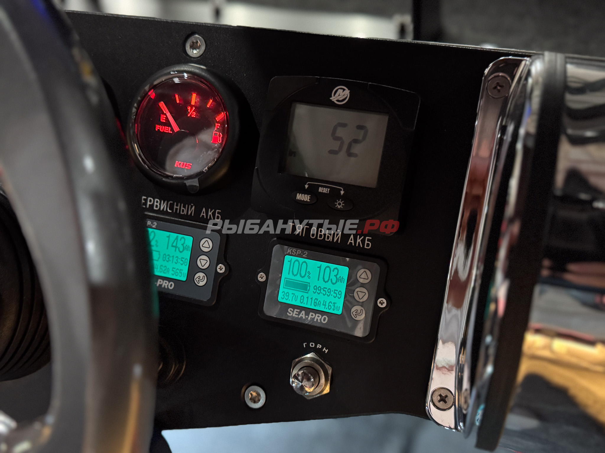 Лодка Росомаха R6000S + Mercury Optimax 200 + прицеп на катере — пример установки, Рыбанутые.РФ