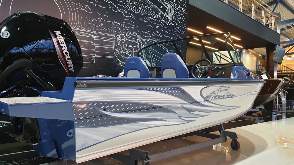 NorthSilver 525 Fish Sport на катере — пример установки, Рыбанутые.РФ