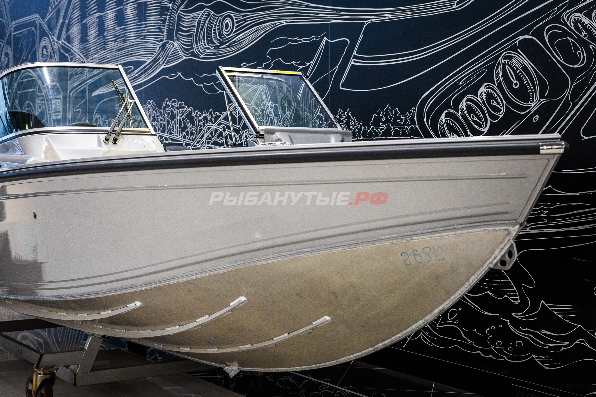 NorthSilver 650M Fish Sport на катере — пример установки, Рыбанутые.РФ